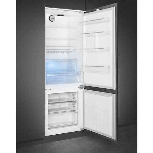 Smeg C875TNE - White 70cm Integrated Fridge Freezer - 370L - F Energy