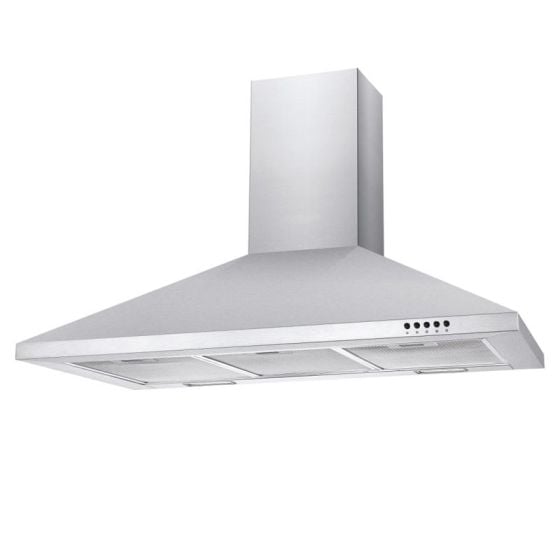 Candy CCE90NX/1 - Stainless Steel 90cm Chimney Cooker Hood - 290m³/h ...