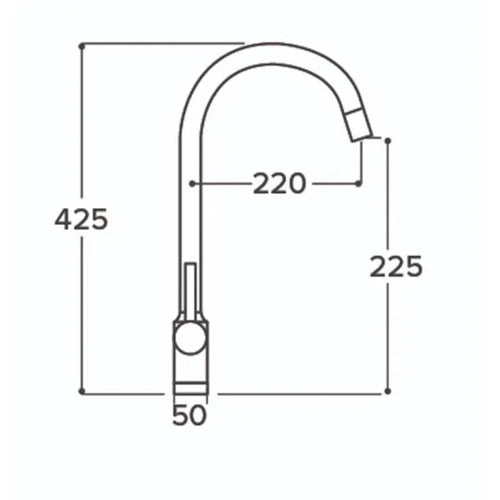 CDA TI200SS - Stainless Steel Tap