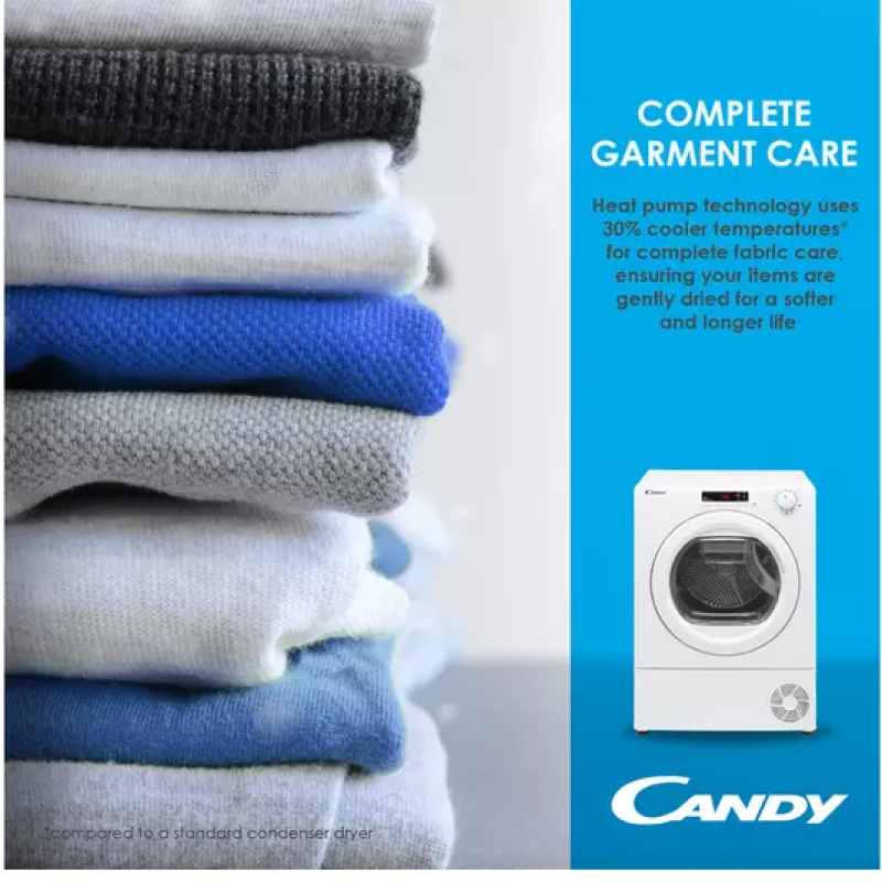 Candy BCTD H7A1TBE-80 - White Integrated 7KG Dryer - A+ energy - Display