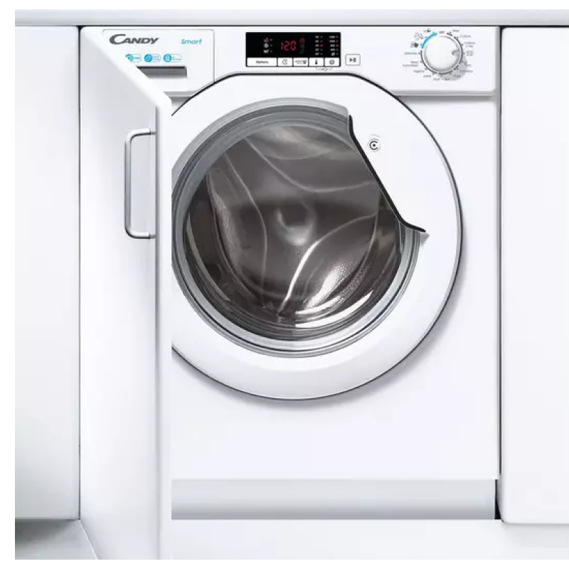 Candy CBW 48D2E - White Integrated 8KG Washing Machine - 1400 RPM - D energy