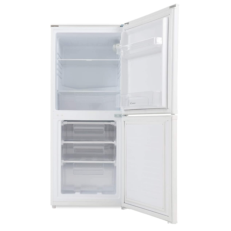 Candy CSC135 WEKN - White Freestanding Manual Defrost Fridge Freezer - F energy