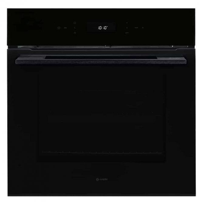 Caple C2403BG - Black Glass 67L Single Oven - Pyrolytic Self-Cleaning - A Energy Rating