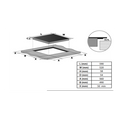 Cata UBIND60MS - Black 4 Zone Induction Hob - 60cm