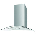 CATA UBSCG60SS - Stainless Steel 60cm Curved Glass Cooker Hood - 308m³/h - B Energy