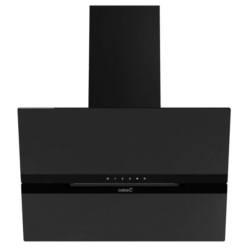 Cata CATAGM60MB - Black 60cm Glass Extractor Hood - Auto-Open Panel - A++ Energy