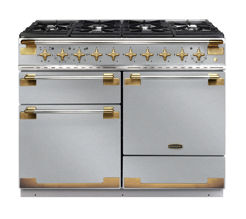 Rangemaster ELS110DFFSS/AB - Stainless Steel Dual Fuel Range Cooker - 110cm - A Energy
