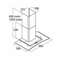 CDA ECP92SS - Stainless steel Extractor - D energy