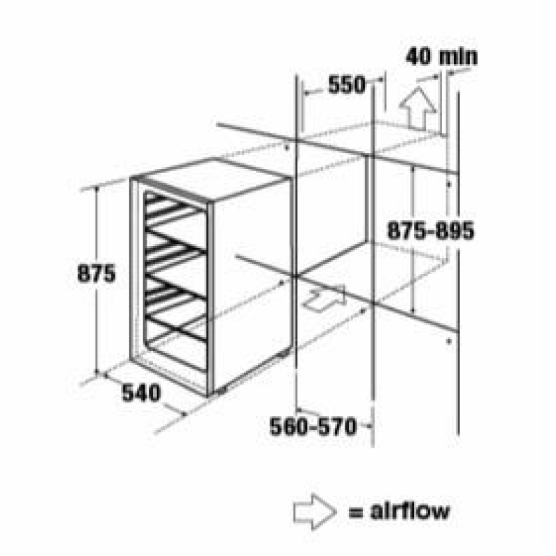 CDA FW422 - White Larder Fridge - F energy