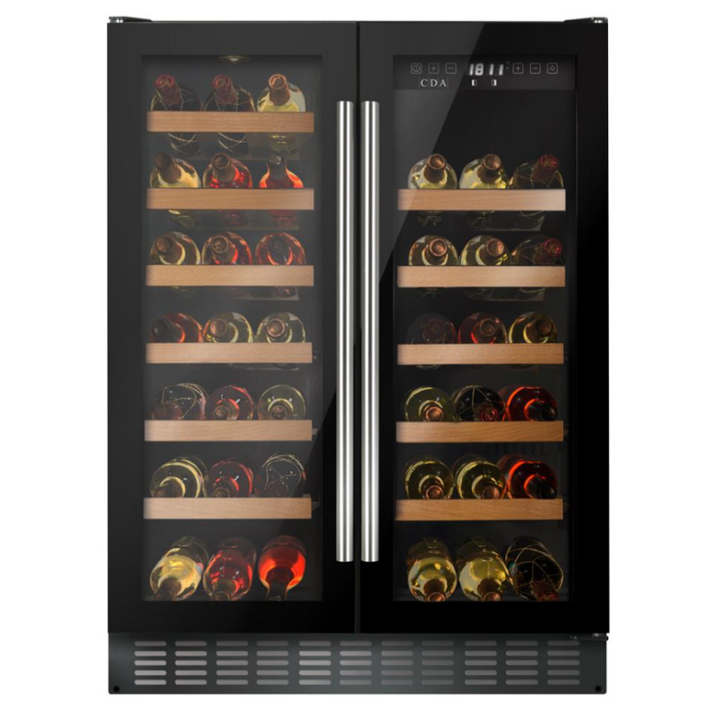 CDA FWC624BL - Black 40 Bottle Capacity Wine Cooler - G energy