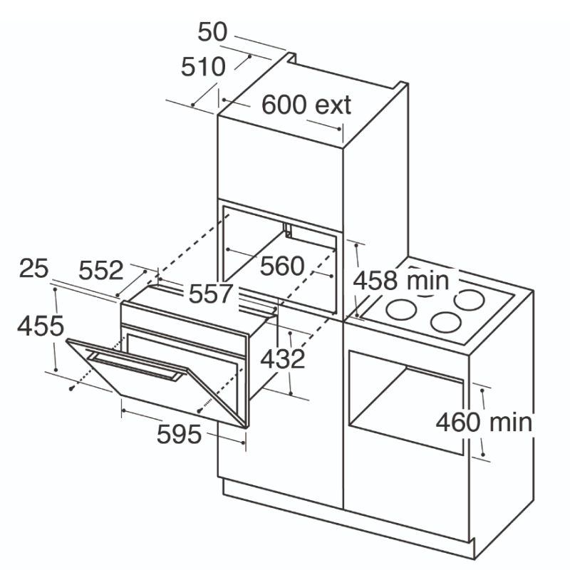 CDA VK903SS - Stainless steel Built in Microwave