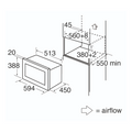 CDA VM452SS - Stainless steel Built in Microwave