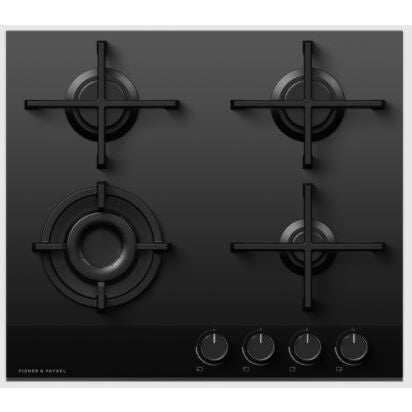 FisherPaykel CG604DNGGB4 - Black 4 Zone Gas Hob