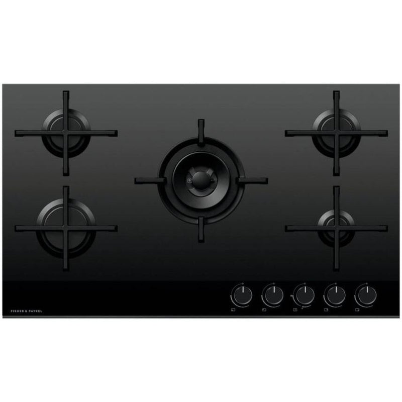 FisherPaykel CG905DLPGB4 - Black 5 Zone Gas Hob