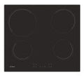 Candy CH64CCB/4U - Black Glass 4 Zone Ceramic Hob - Touch Control - 60cm