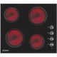 Candy CH64CCB/4U - Black Glass 4 Zone Ceramic Hob - Touch Control - 60cm