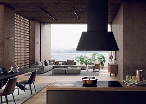 Faber CHLOE-ISOLA-DG-A70 - Dark Grey Island Hood - 70cm - A+ Rated