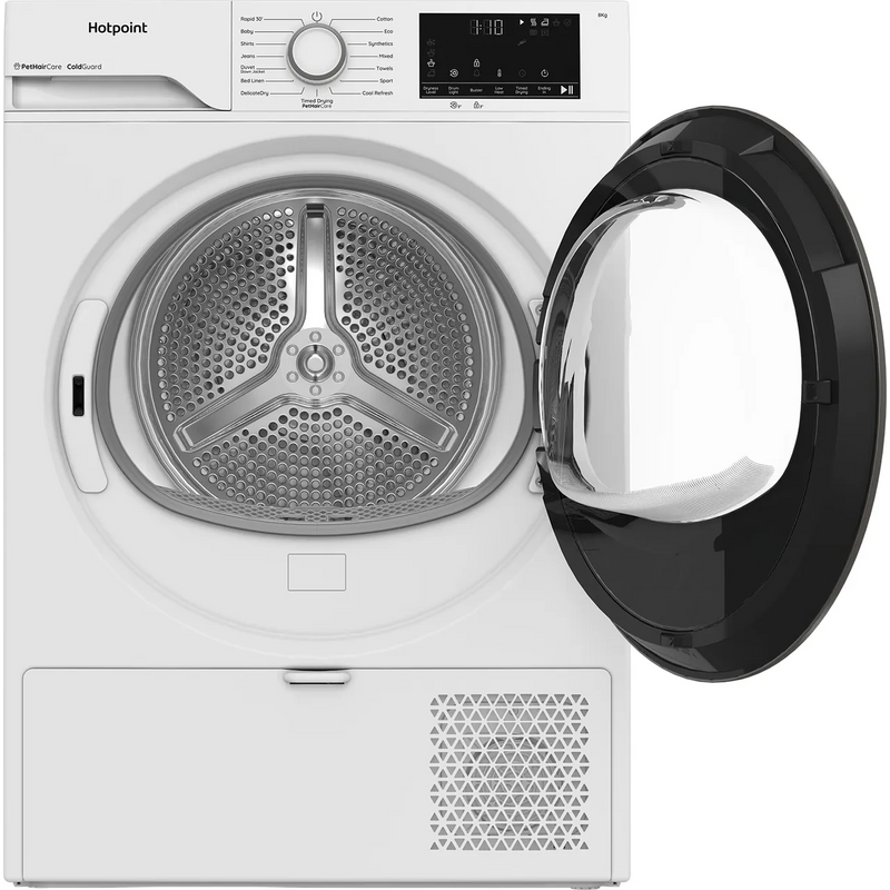 Hotpoint C HSD 84M WW UK - White 8KG Tumble Dryer - Heat Pump - A++ energy
