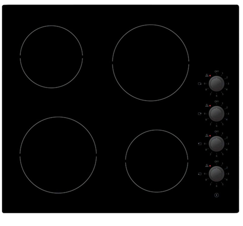 Statesman CHZ460D - Black 4 Zone Ceramic Hob