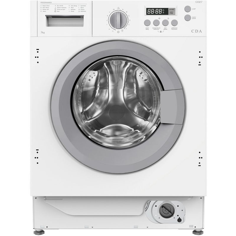 CDA CI327 - White Integrated 7KG Washing Machine - 1400 RPM - B energy