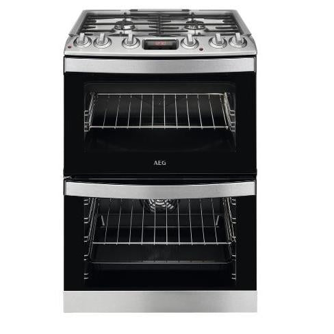 AEG CKB6540ACM - Stainless steel 4 Zone Dual Fuel Cooker - Catalytic cleaning - A/A energy