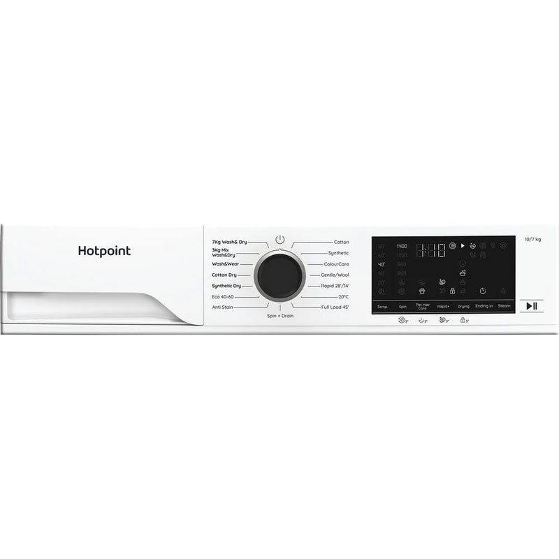 Hotpoint HBD 1781 ANTI STAIN UK - White 10KG/7KG Washer Dryer - 1800 RPM - A-10% | D Energy