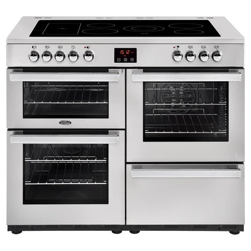 Belling COOKCENTRE 110E PROF Sta - Stainless steel 6 Zone Electric Cooker - A energy