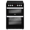 Belling Cookcentre 60E Blk 444410 - Black 4 Zone Electric Cooker - A energy