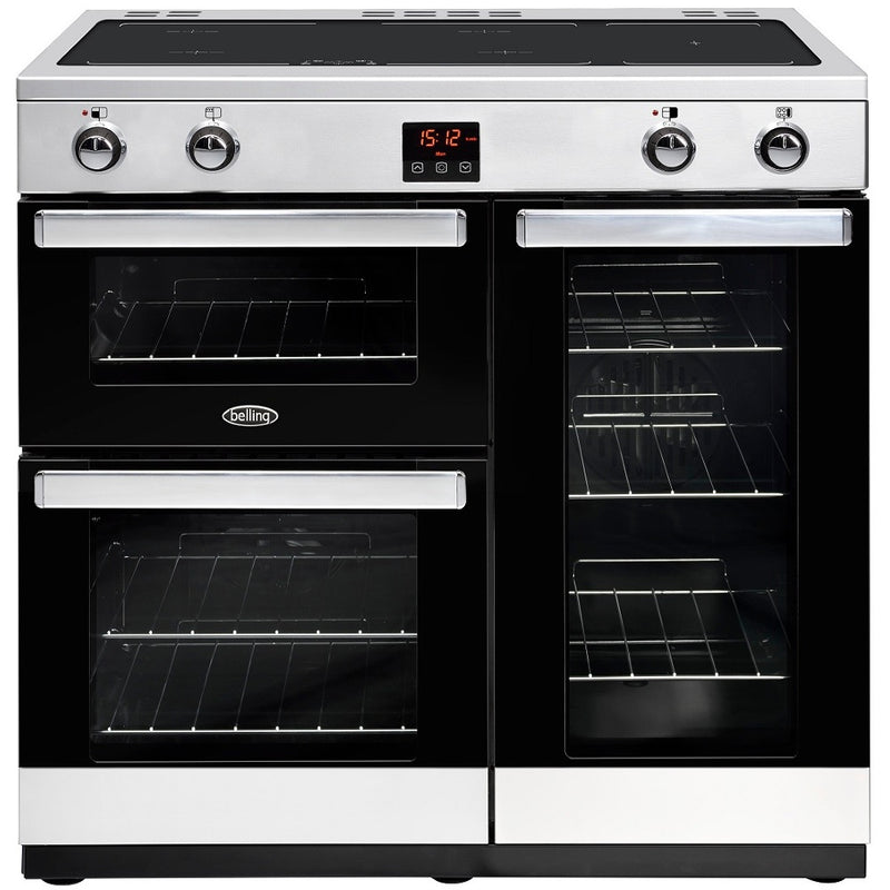 Belling COOKCENTRE 90Ei Sta 44444 - 4 Zone Electric Cooker - A/A energy