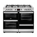 Belling COOKCENTRE X110G STA - Stainless steel 7 Zone Gas Cooker - Manual cleaning - A energy