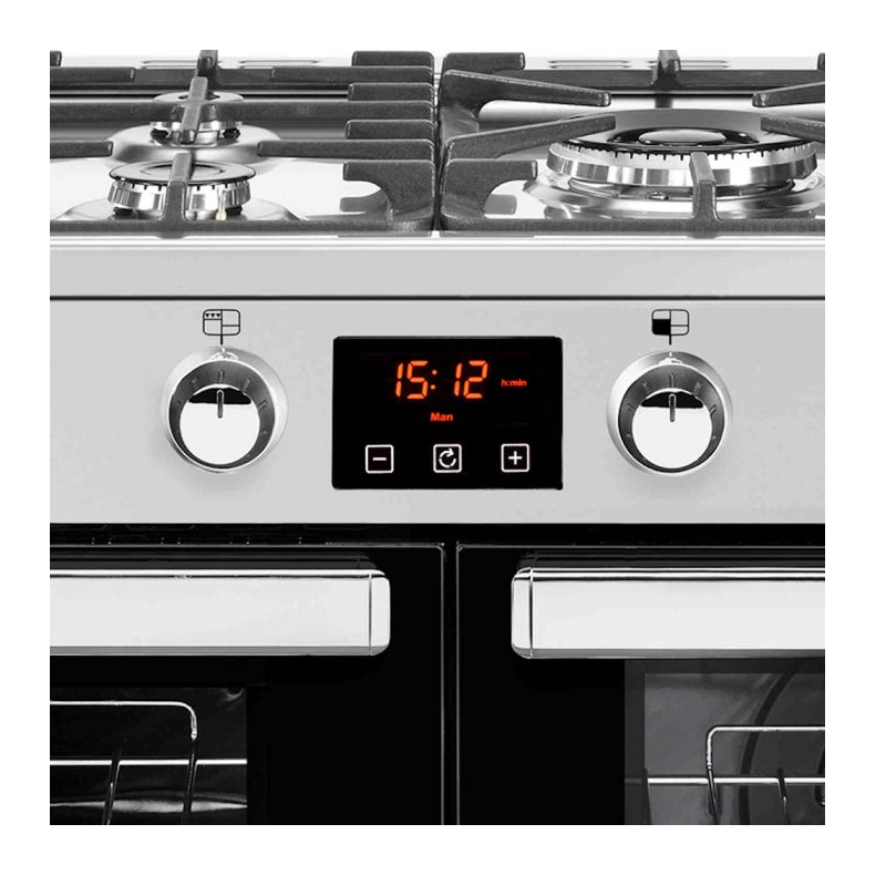 Belling COOKCENTRE X110G STA - Stainless steel 7 Zone Gas Cooker - Manual cleaning - A energy