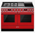 Smeg CPF120IGMPR - Red 6 Zone Dual Fuel Cooker - A+/A energy