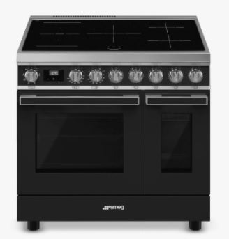 Smeg CPF92IMA - Black 5 Zone Electric Cooker - A energy