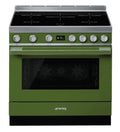 Smeg CPF9IPOG - Green 5 Zone Electric Cooker - A+ energy