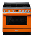 Smeg CPF9IPOR - Orange 5 Zone Electric Cooker - A+ energy