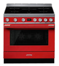 Smeg CPF9IPR - Red 5 Zone Electric Cooker - A+ energy