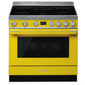 Smeg CPF9IPYW - Yellow 5 Zone Electric Cooker - A+ energy