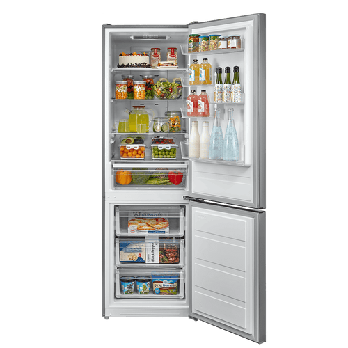 Midea  MDRB424FGD02O - Silver Freestanding 70/30 Frost Free Fridge Freezer - D energy