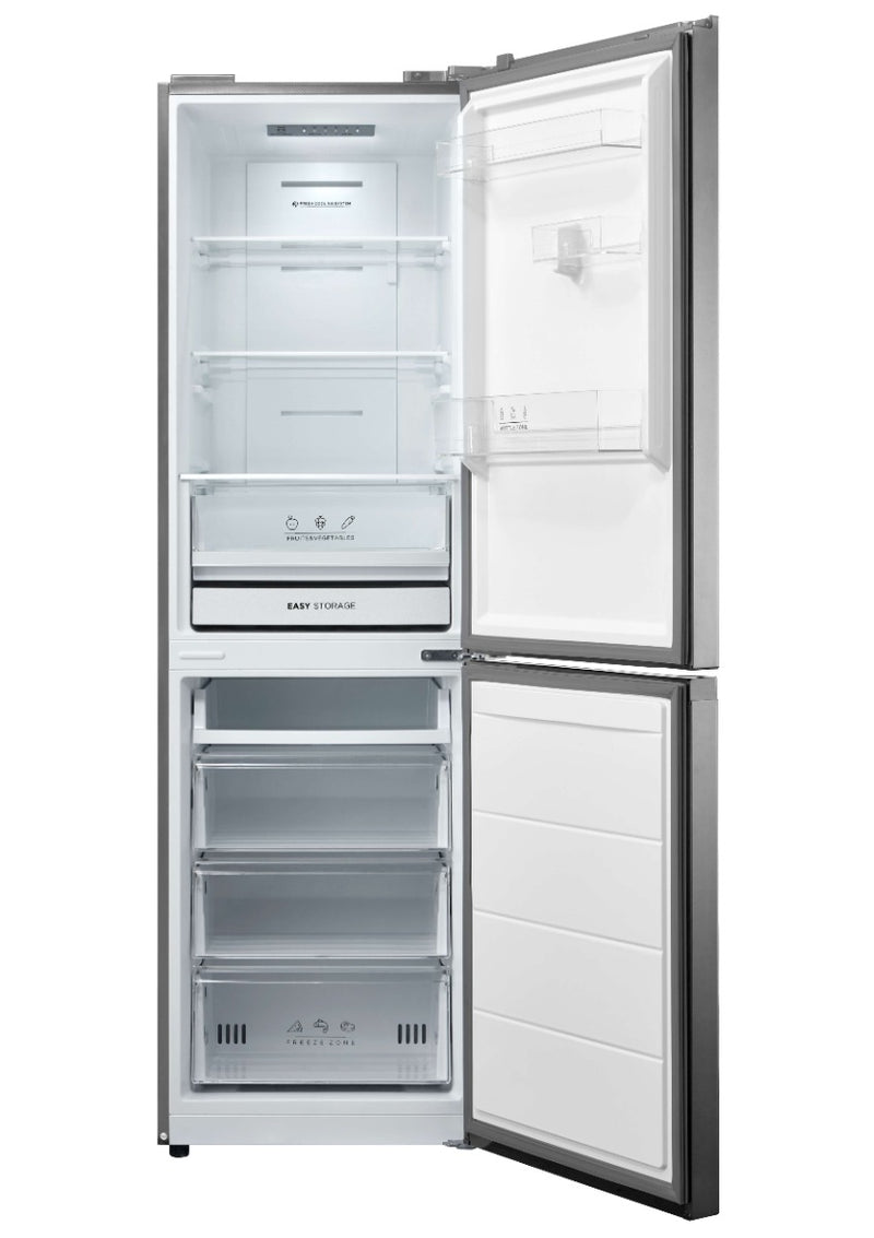 Midea MDRB379FGD02 - Silver Freestanding 50/50 Frost Free Fridge Freezer - E energy