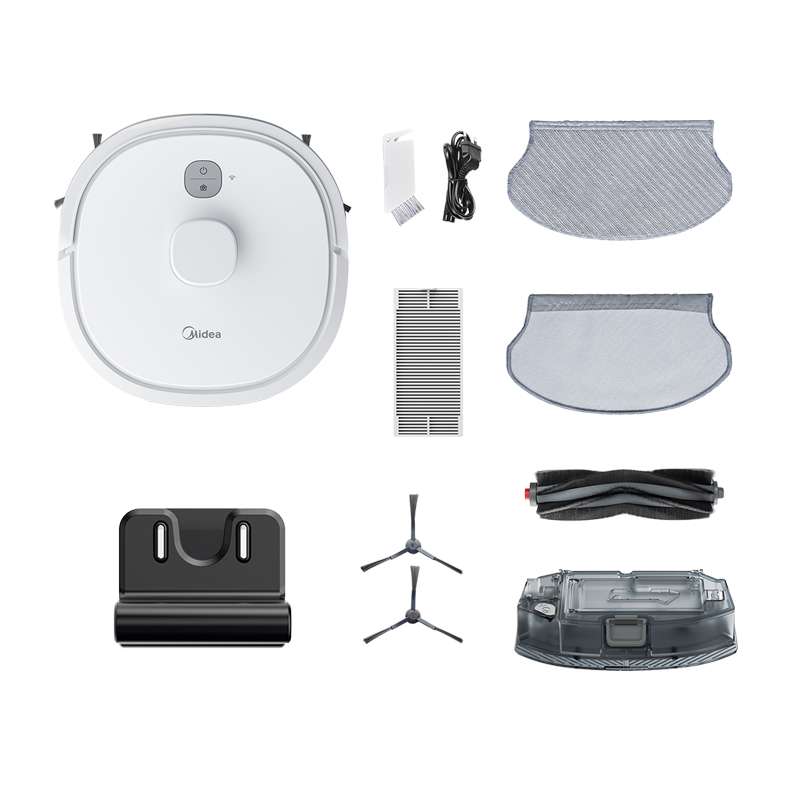 Midea M6 - White Robot Vacuum Cleaner - 2000Pa Suction - 0.6L Capacity