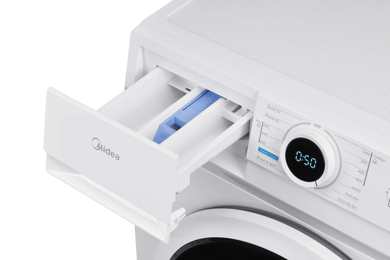 Midea MF10EW80BA - White 8KG Washing Machine - A Energy