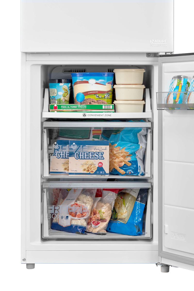 Midea MDRB521MIC01 - White Fridge Freezer - 378L - C Energy