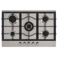 Culina UBGHC701S - Stainless Steel 5 Burner Gas Hob - Cast Iron Pan Supports