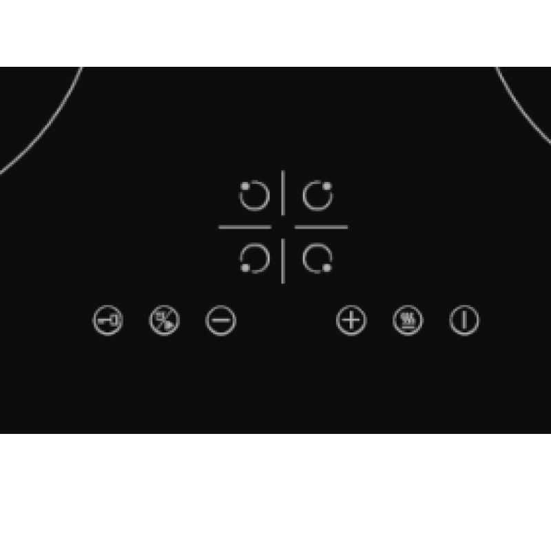 Cata UBIND60FLC - Black 4 Zone Electric Hob