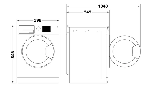 Indesit C YSD 72D WW UK - White 7KG Heat Pump Tumble Dryer - Front Load - E Rated