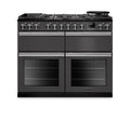 Rangemaster PRDLB110DFPSLT/CM1 - Slate Dual Fuel Range Cooker - 7 Zones - A energy