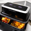 Hamilton Beach HB700VCGS - Black 9L Dual Air Fryer - Dual Zone with Vision Window