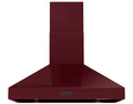 Rangemaster RDLXHD100PBOR/CM1 100 Deluxe Cooker Hood – Bordeaux / Chrome