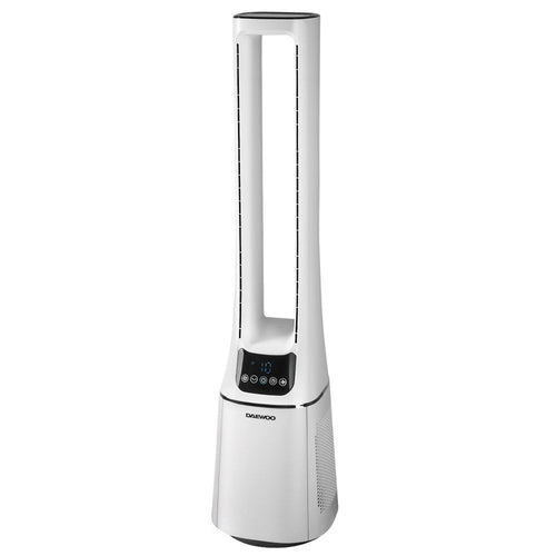 Daewoo COL1624GE - Daewoo 2-in-1 Bladeless Cooling Fan & Air Purifier with HEPA Filter, Quiet Oscillation, AI Smart Mode, Timer, Sleep Function & Remote