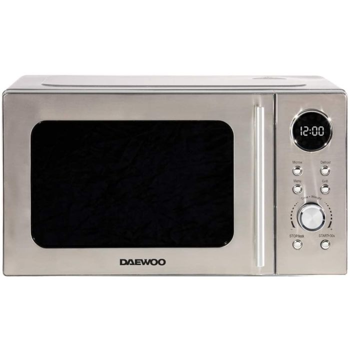 Daewoo SDA2071 - Silver 20L Microwave Oven - 700W, 1000W Grill, 5 Power Levels